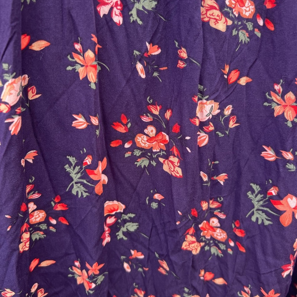 Natural Life Purple Floral Patti Maxi Dress SIZE XS/Small boho Spring Western - Picture 5 of 8